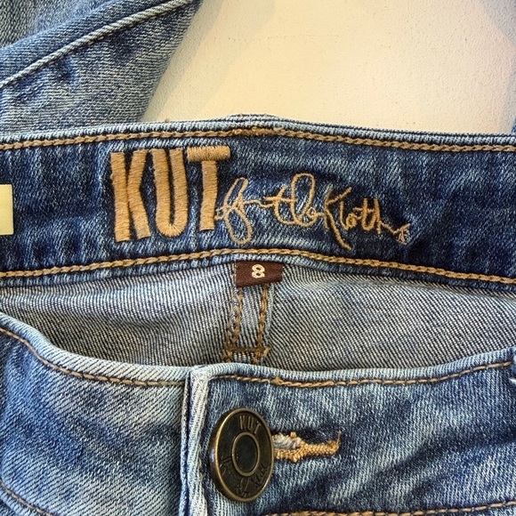 KUT from the Kloth Katy Boyfriend Jeans Mid Rise Denim Size 8 - Picture 10 of 12